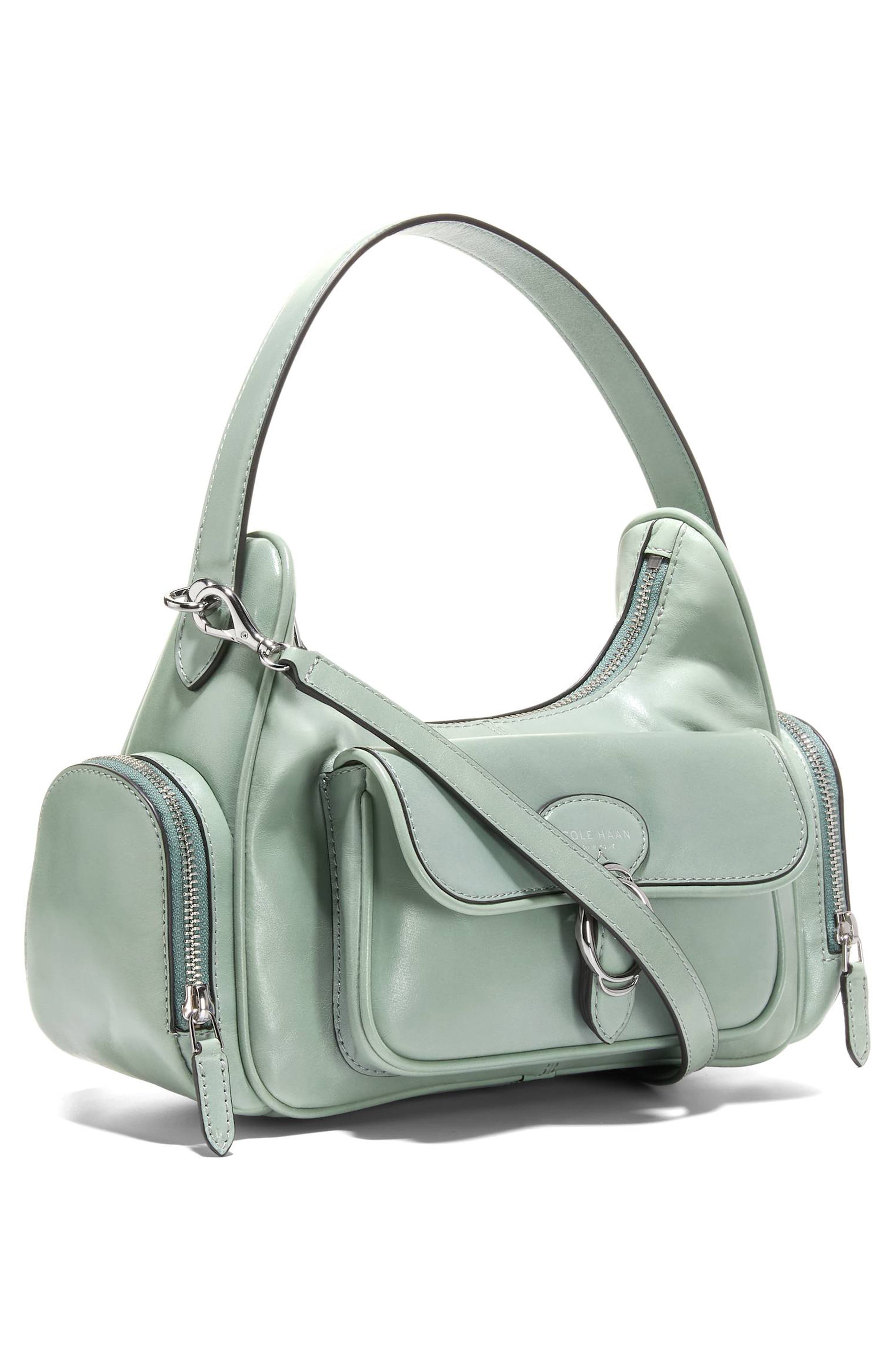Cole Haan Alexandria Shoulder Bag, Alternate, color, Lily Pad