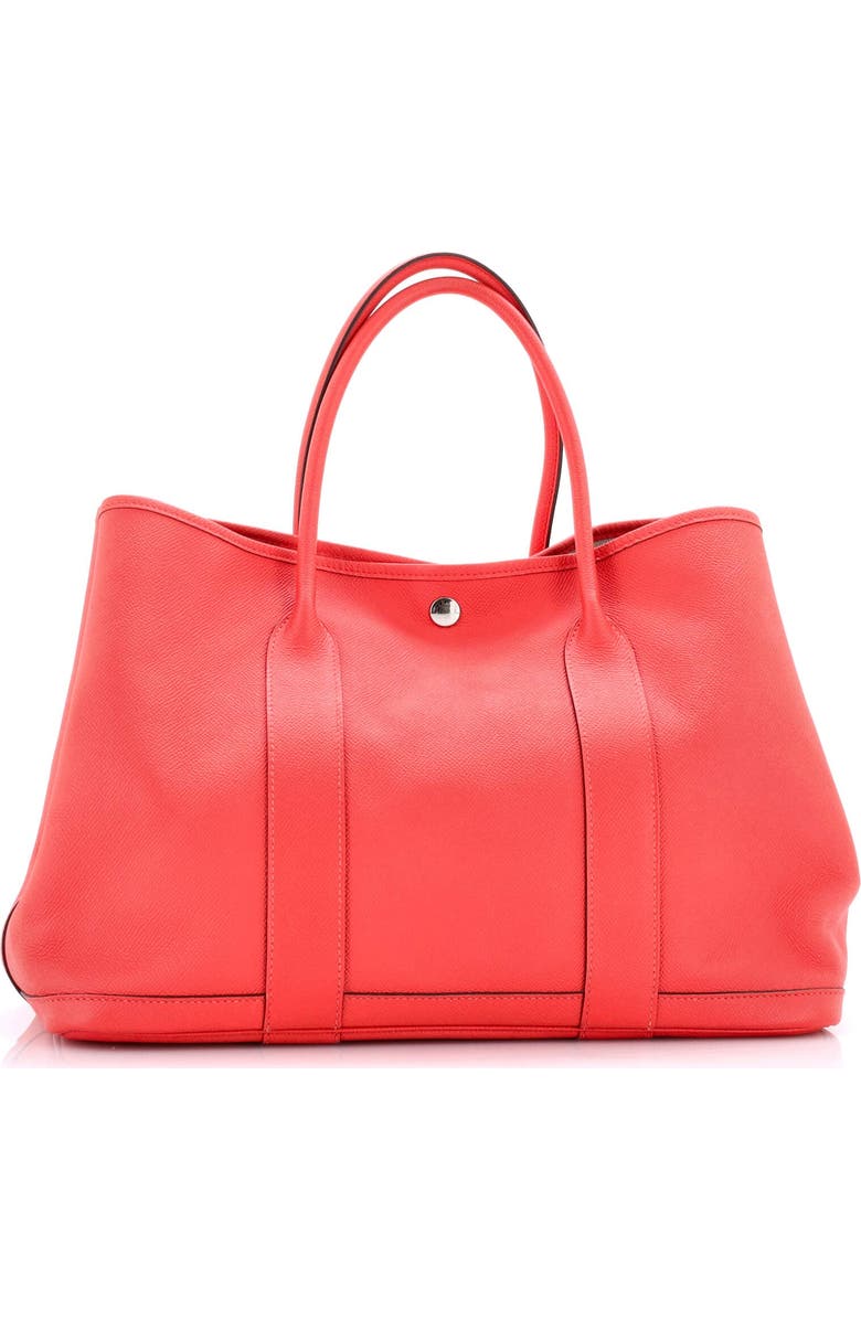 Pre-Owned Hermes Garden Party Tote Leather 36, Alternate, color, Rouge Pivoine