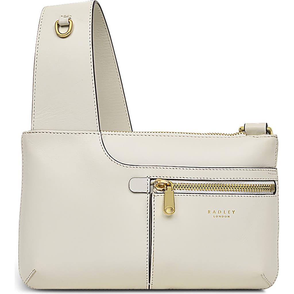 Radley London Pockets Icon Leather Crossbody Bag In Chalk