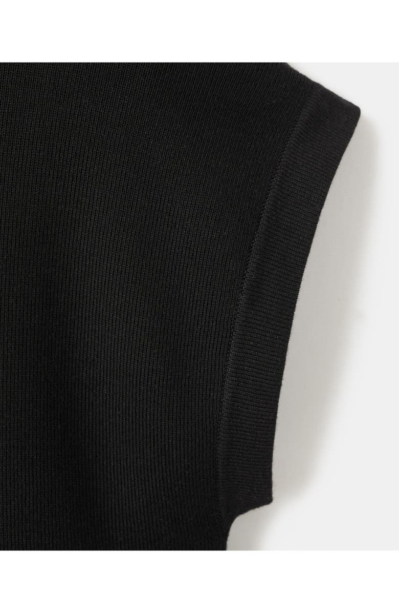 MANGO Short Sleeve Cotton Blend Sweater, Alternate, color, 