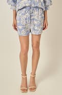 English Factory Embroidered Striped Shorts