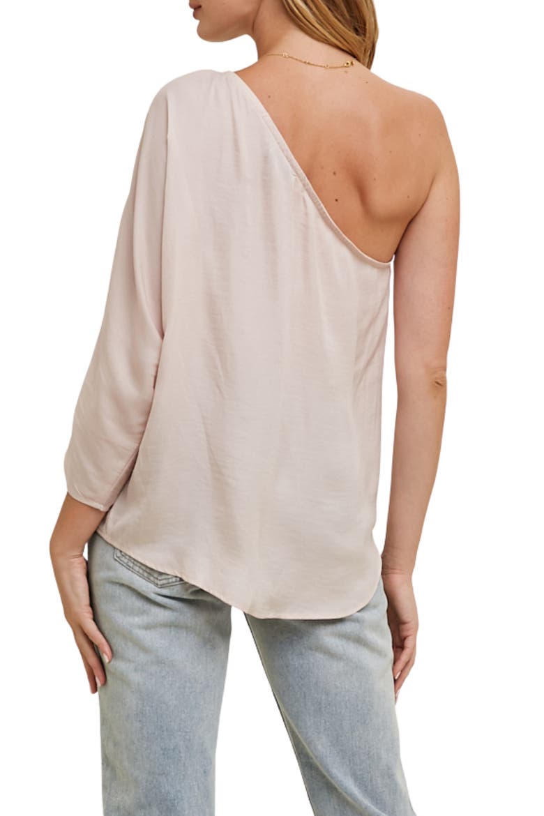 One-Shoulder Satin Top, Alternate, color, CHAMPAGNE