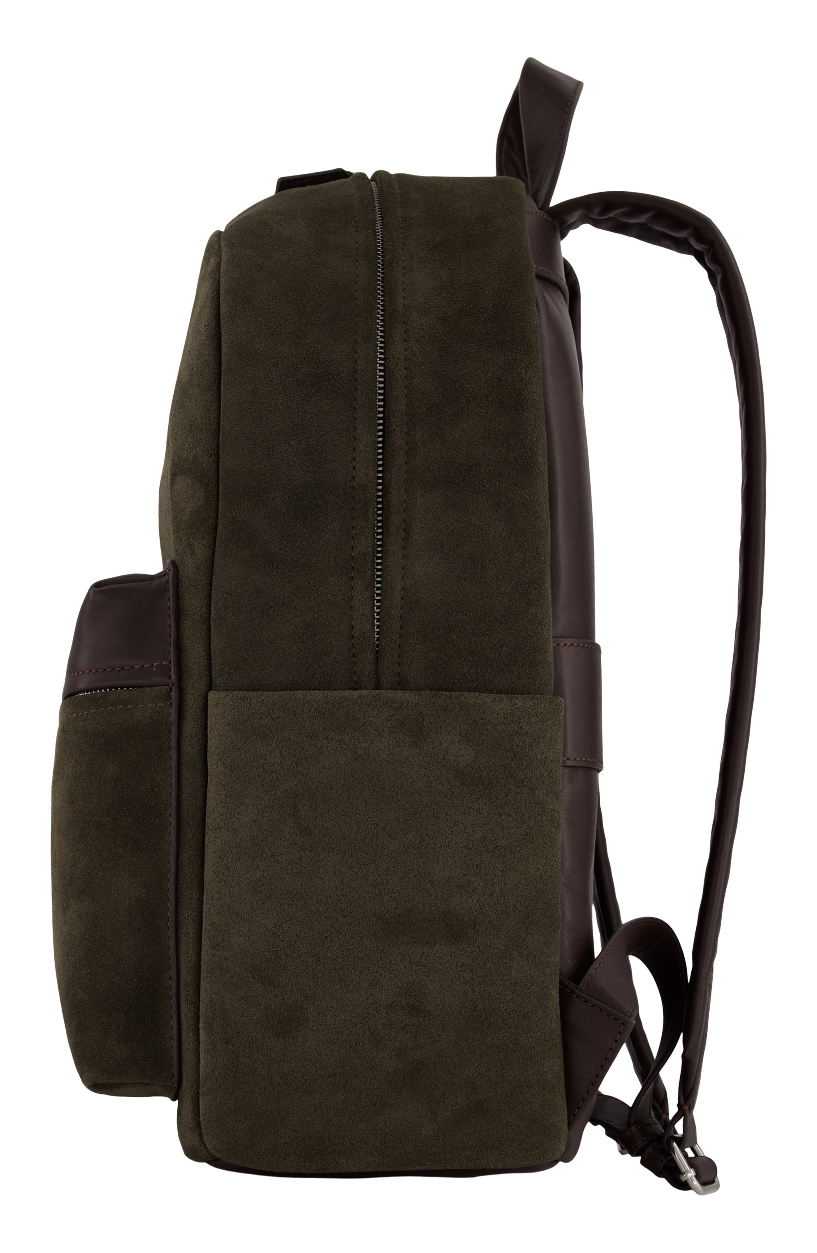 Vince Cavalor Leather Backpack, Alternate, color, Driver Green
