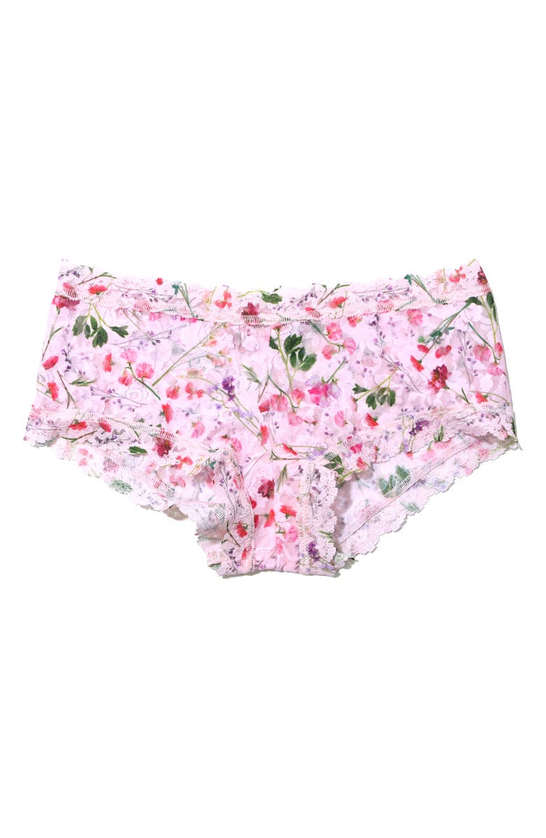 Hanky Panky Print Signature Lace Boyshorts, Alternate, color, Rise And Vines