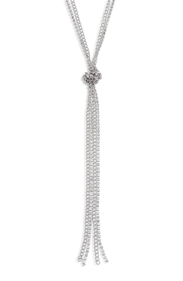Nordstrom Knot Layered Y-Necklace, Main, color, 