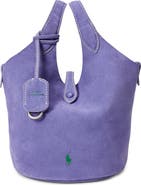 Polo Ralph Lauren Small Polo Play Suede Crossbody Tote