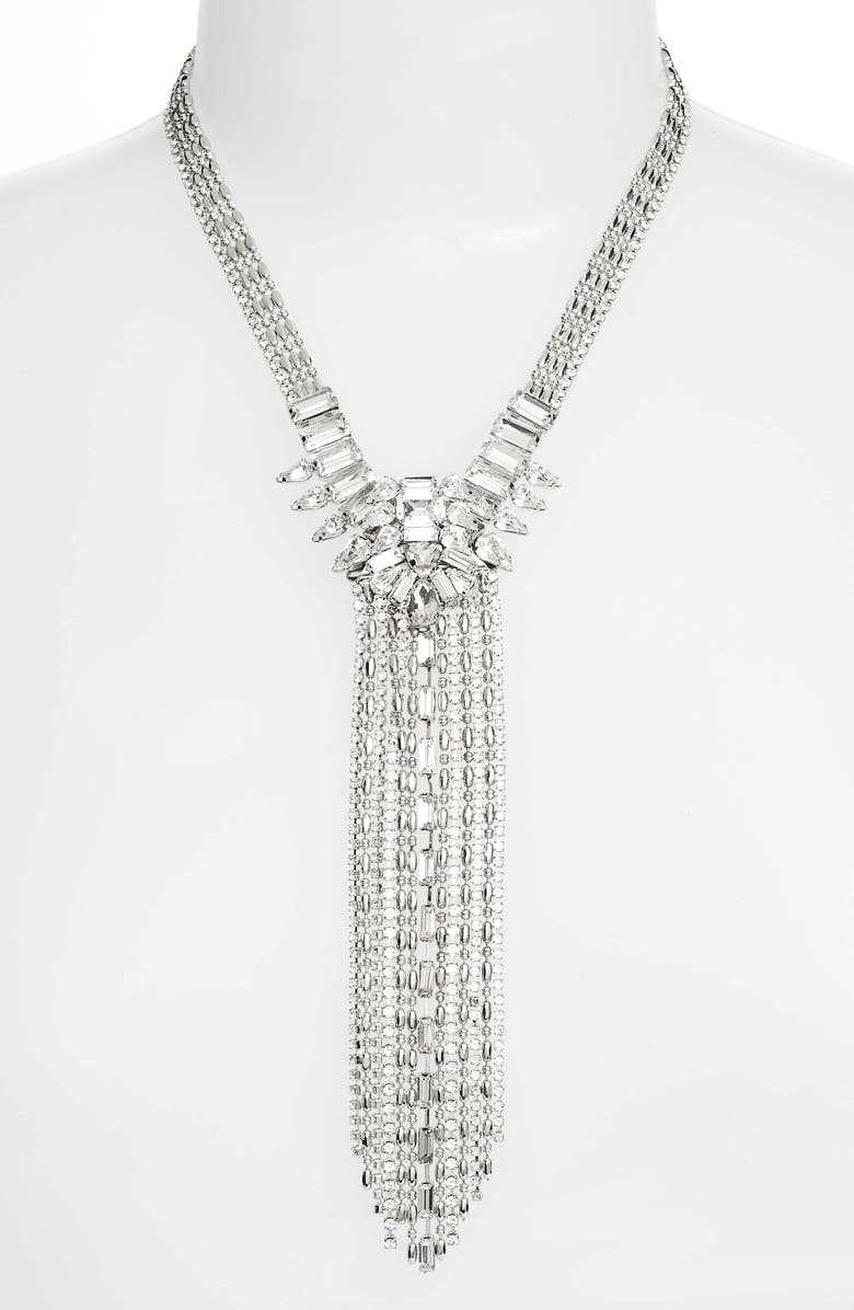 CRISTABELLE Frontal Crystal Strand Necklace, Alternate, color, 