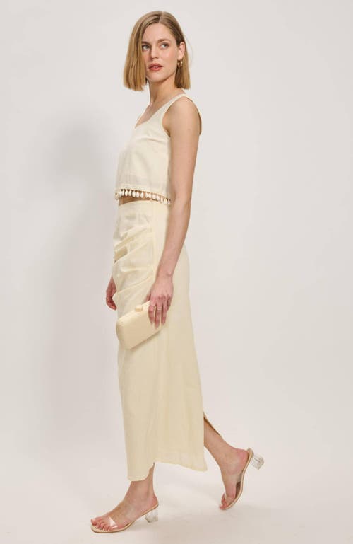 Moda Luxe Roxie Evening Bag In Ivory