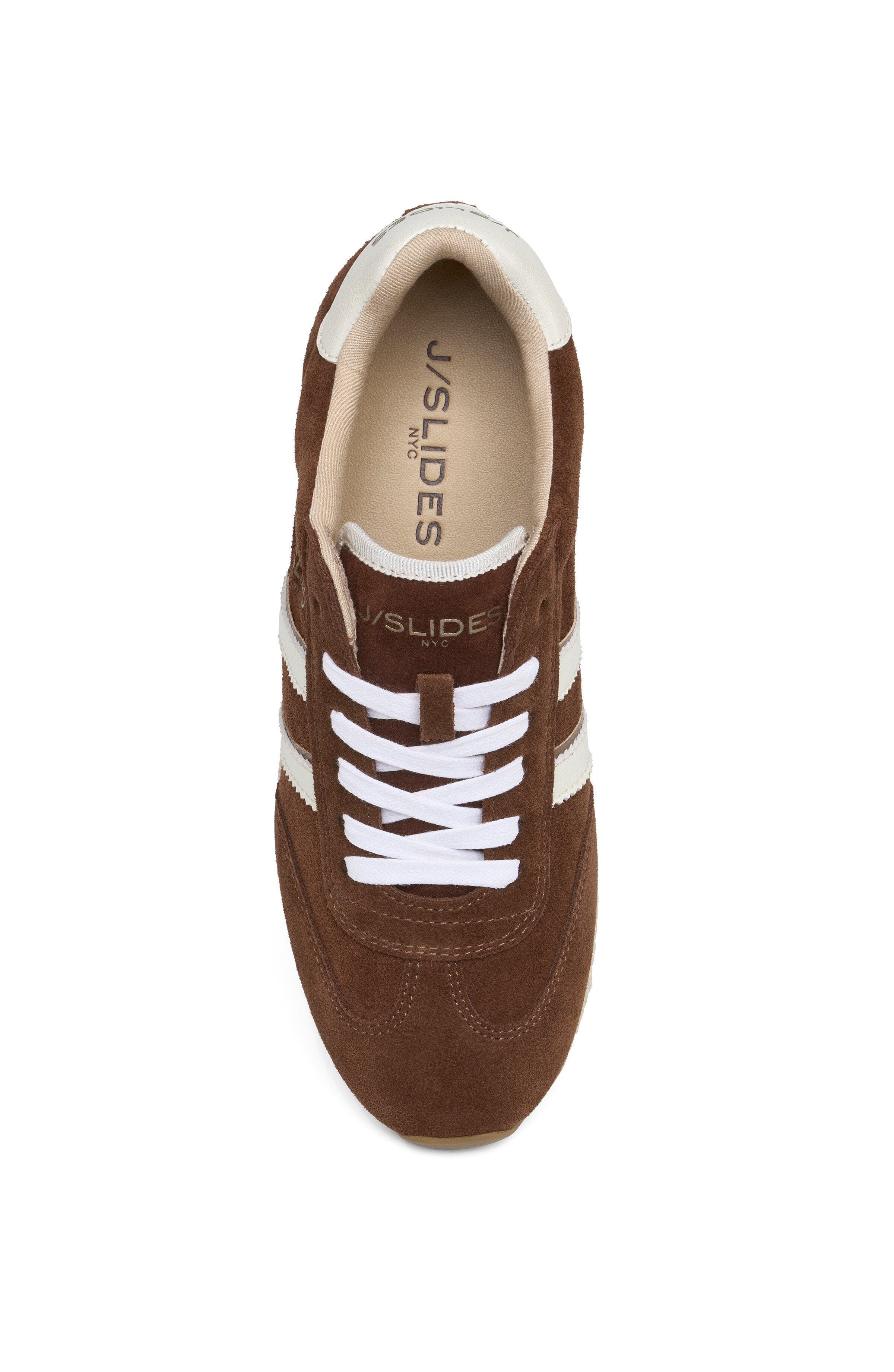 Pacey Suede Espadrille Sneaker, Alternate, color, Chestnut