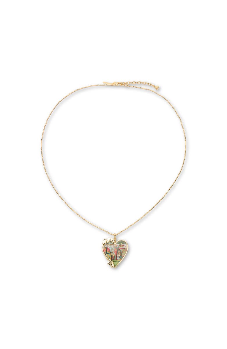 Lele Sadoughi The Nursery Alice Queen Of Hearts Necklace, Main, color, Gold