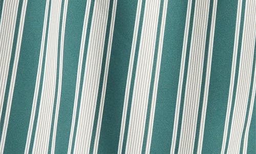 Pacsun Maldives Stripe Swim Trunks In Blue