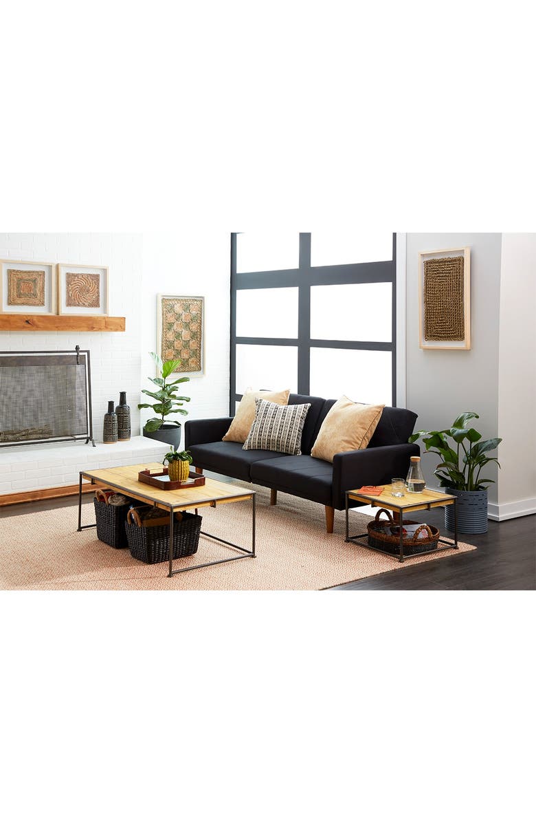 SONOMA SAGE HOME White Porcelain Geometric Vase with Brown Base, Alternate, color, White