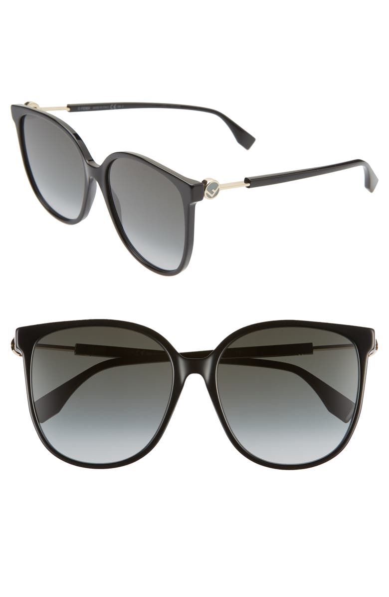 Fendi 58mm Cat Eye Sunglasses, Main, color,