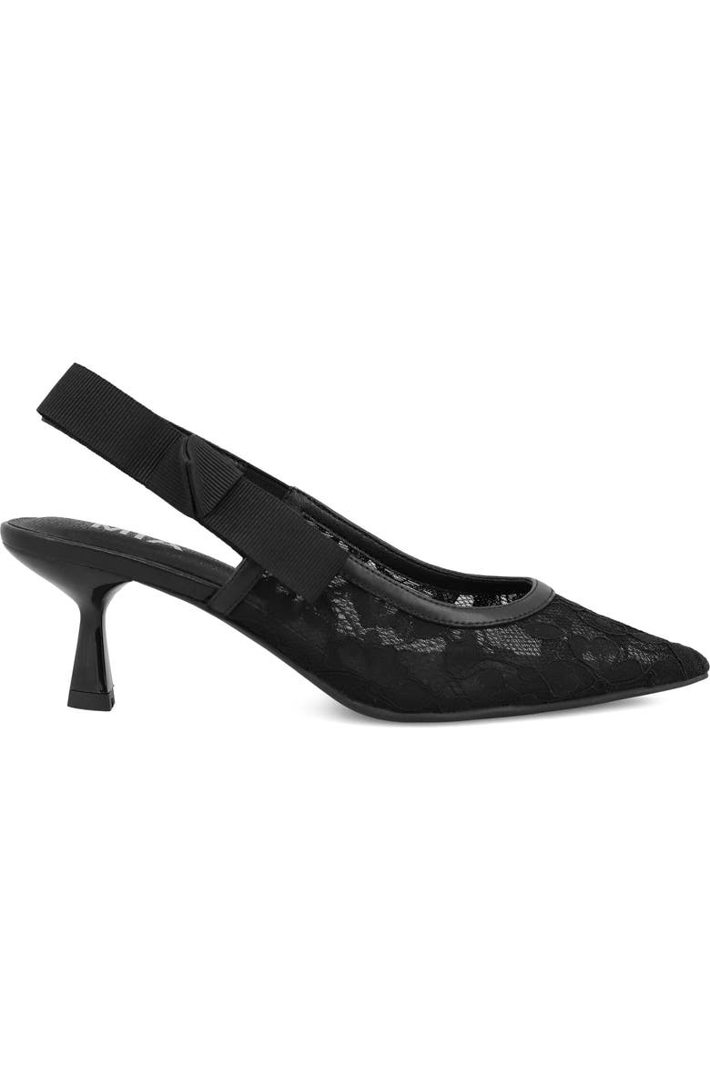MIA Naida Slingback Pointed Toe Pump, Alternate, color, Black