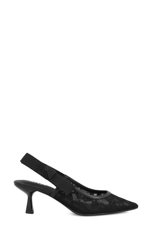 Mia Naida Slingback Pointed Toe Pump In Black