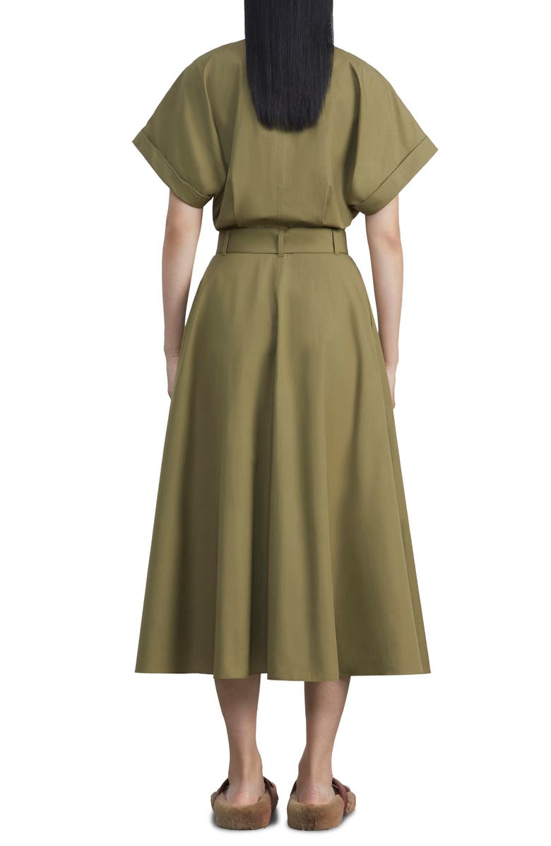 Lafayette 148 New York Upland Belted Cotton Poplin Shirtdress, Alternate, color, 