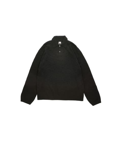 Eyelet Polo Sweater