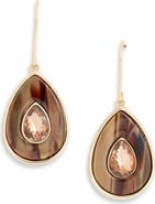 NORDSTROM RACK Resin Stone Teardrop Drop Earrings