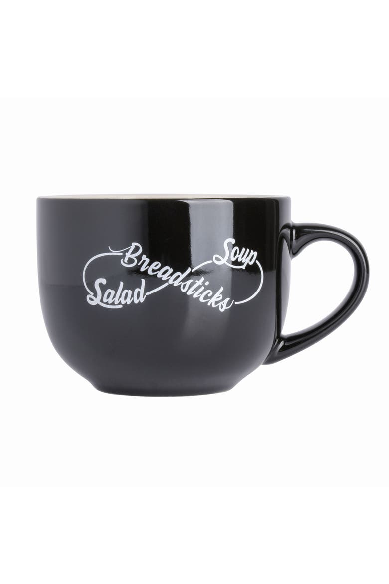 17oz Wide Fine Ceramic Breadstick Soup & Salad Mug, Alternate, color, White