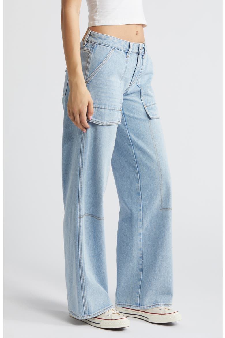 Low Rise Baggy Carpenter Jeans, Alternate, color, EBBY