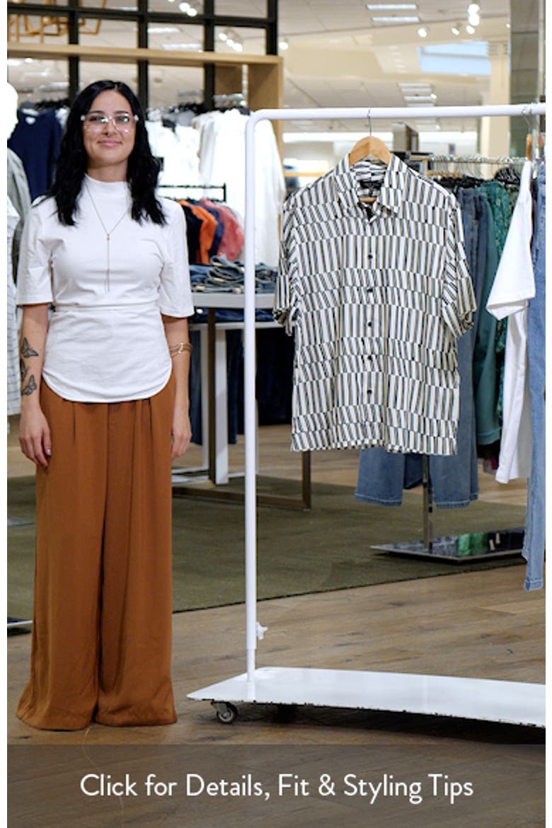 Dalton Print Short Sleeve Button-Up Shirt video