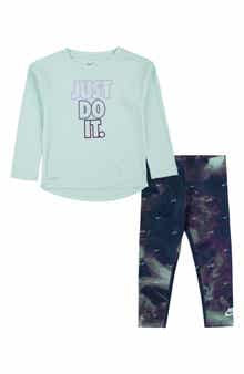 Nike Kids' Crossover Long Sleeve T-Shirt & Leggings Set