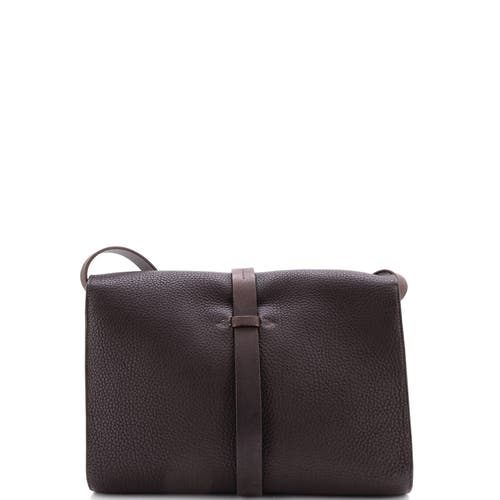 Pre-owned Hermes Hermes Etriviere Ii Messenger Fjord In Brown