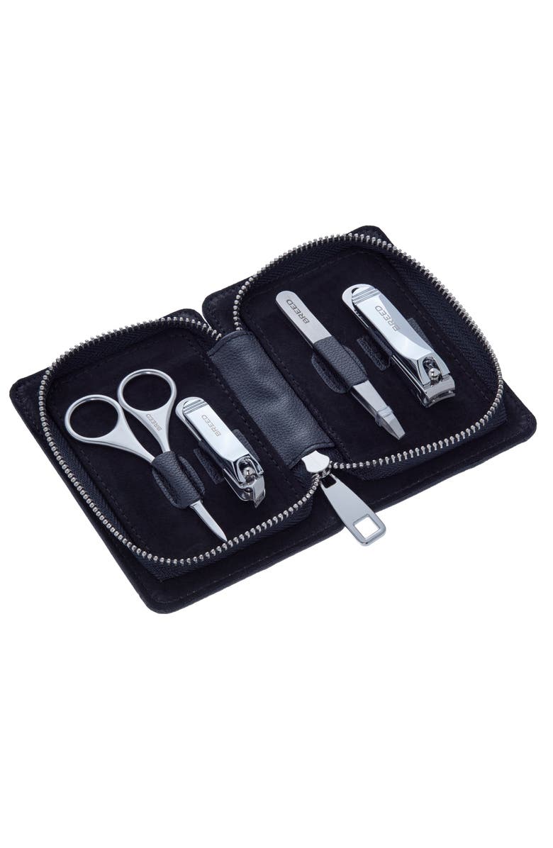 BREED Turbo 4 Piece Surgical Steel Groom Kit - Carbon Fiber Pattern Case, Main, color, Black