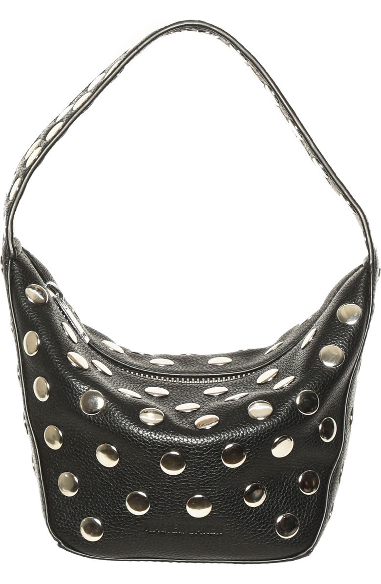 Walter Baker Hendrix Circle Stud Mini Shoulder Bag, Main, color, Black