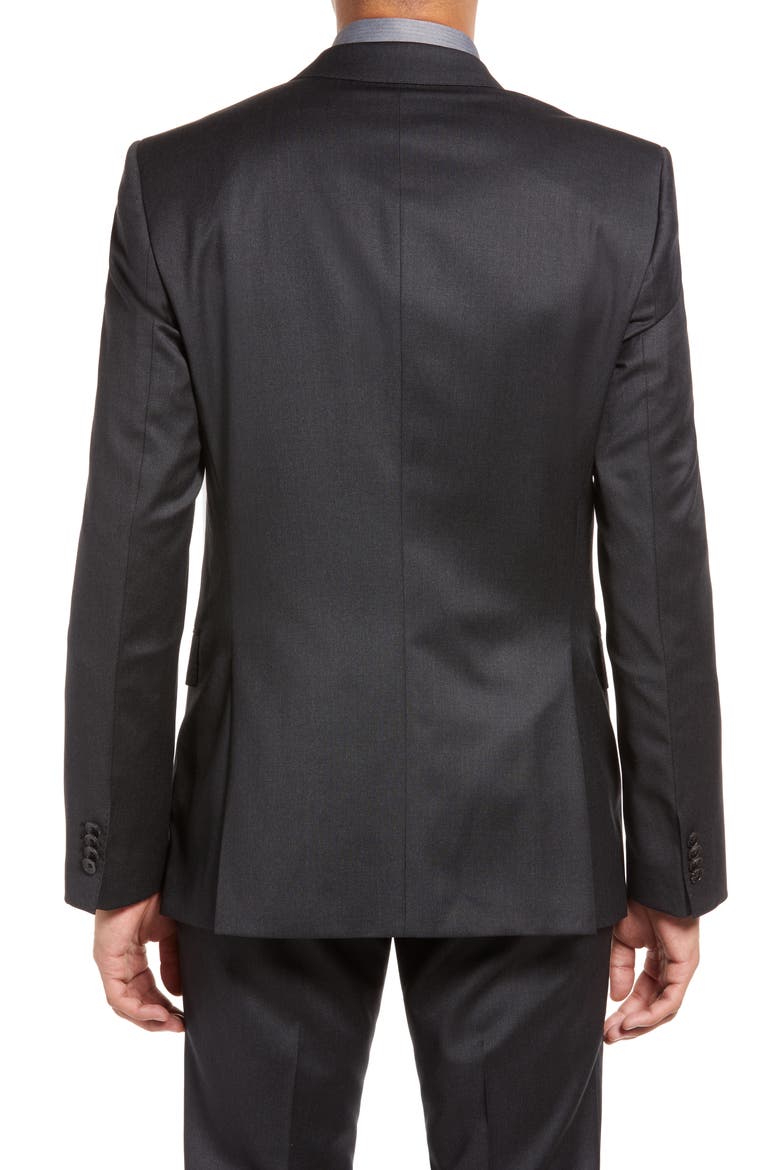 Slim Fit Solid Wool Suit Jacket, Alternate, color, DK GY