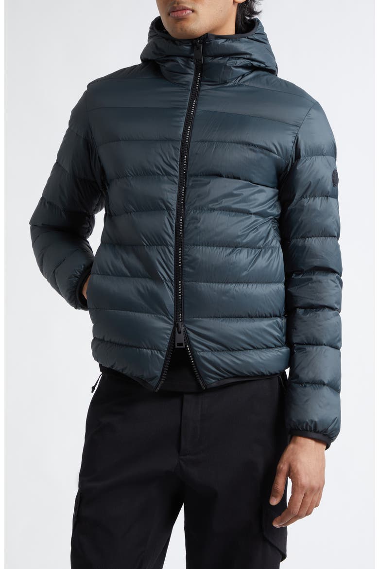 Alrai Hooded Down Puffer Jacket, Main, color, ANCHOR GRAY