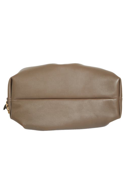 FERRAGAMO FERRAGAMO LARGE GANCIO PIERCING SOFT LEATHER SHOULDER BAG 