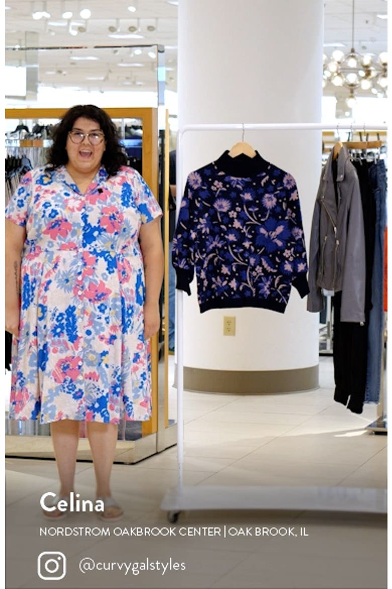 Claudan Floral Jacquard Sweater video
