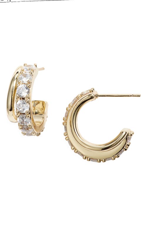 Kendra Scott Livy Huggie Hoop Earrings in Gold Metal 