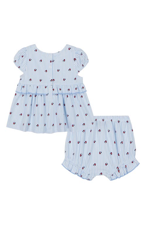 Tommy Hilfiger Embroidered Hearts Tunic & Shorts Set In Blue