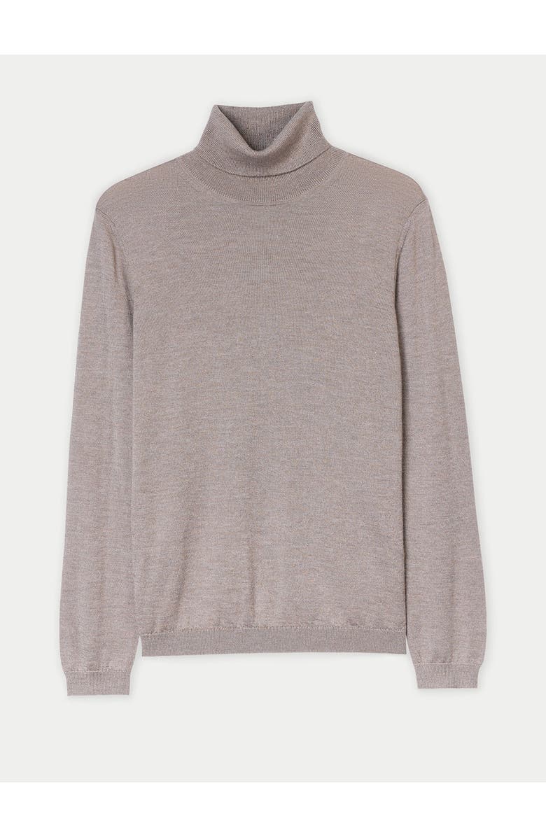 GOBI Mongolian Cashmere Cashmere Silk Turtleneck Sweater, Main, color, Taupe
