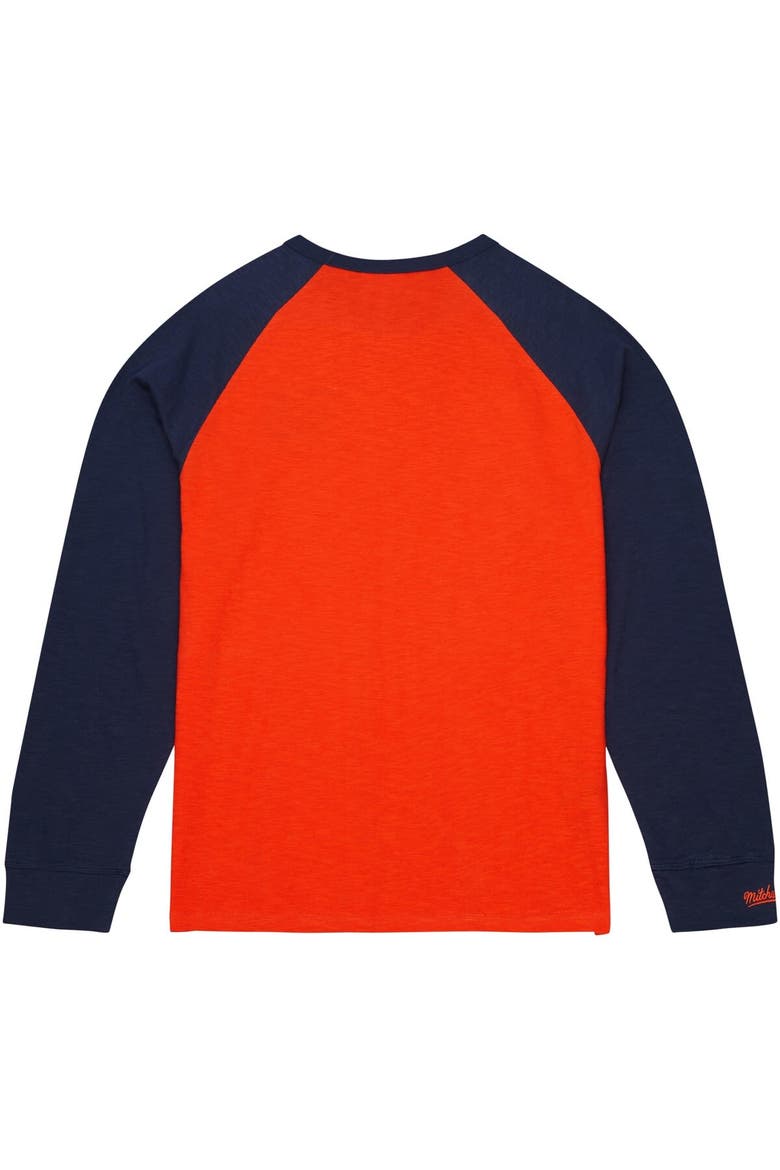 Men's Mitchell & Ness Orange Auburn Tigers Legendary Slub Raglan Long Sleeve T-Shirt, Alternate, color, Orange