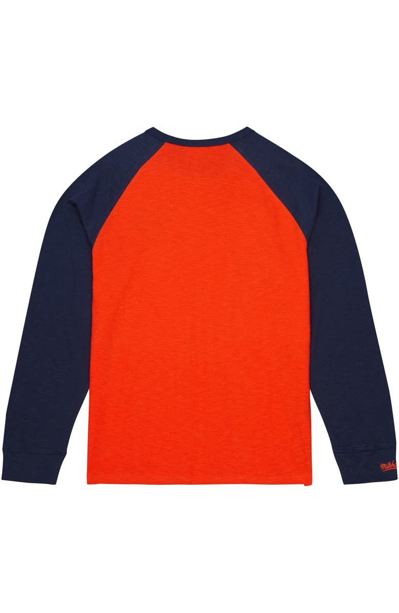 Mitchell & Ness Men's Mitchell & Ness Orange Auburn Tigers Legendary Slub Raglan Long Sleeve T-Shirt, Alternate, color, Orange