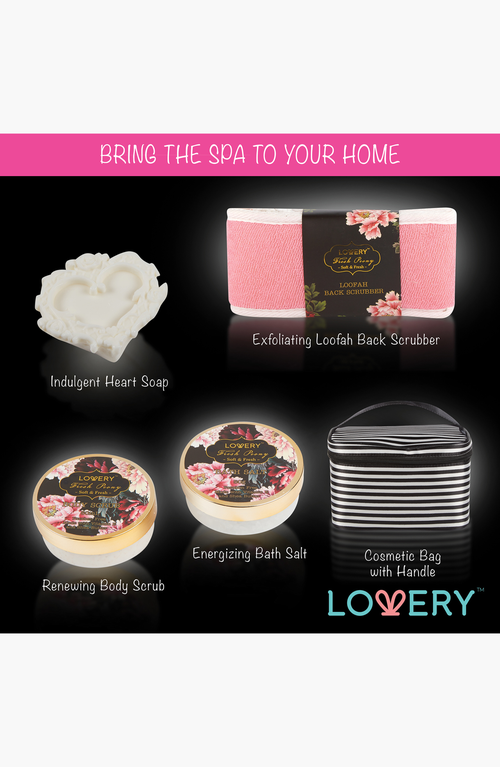Lovery Luxury 8pc Home Spa Gift Basket