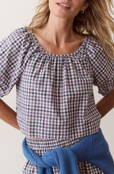 Gia Pima Cotton Poplin Top