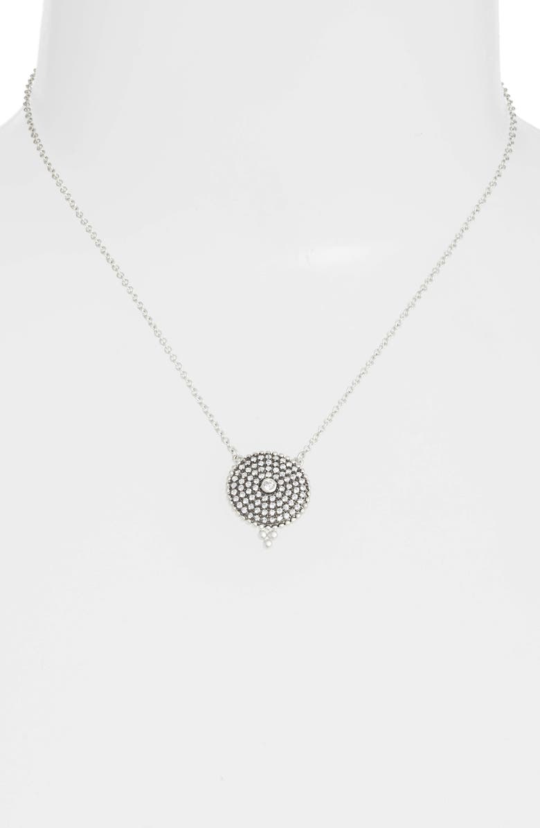 FREIDA ROTHMAN Pavé Disc Pendant Necklace, Alternate, color,