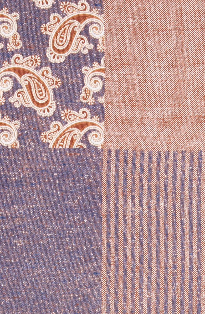 Nordstrom Four Panel Silk Pocket Square, Alternate, color, 