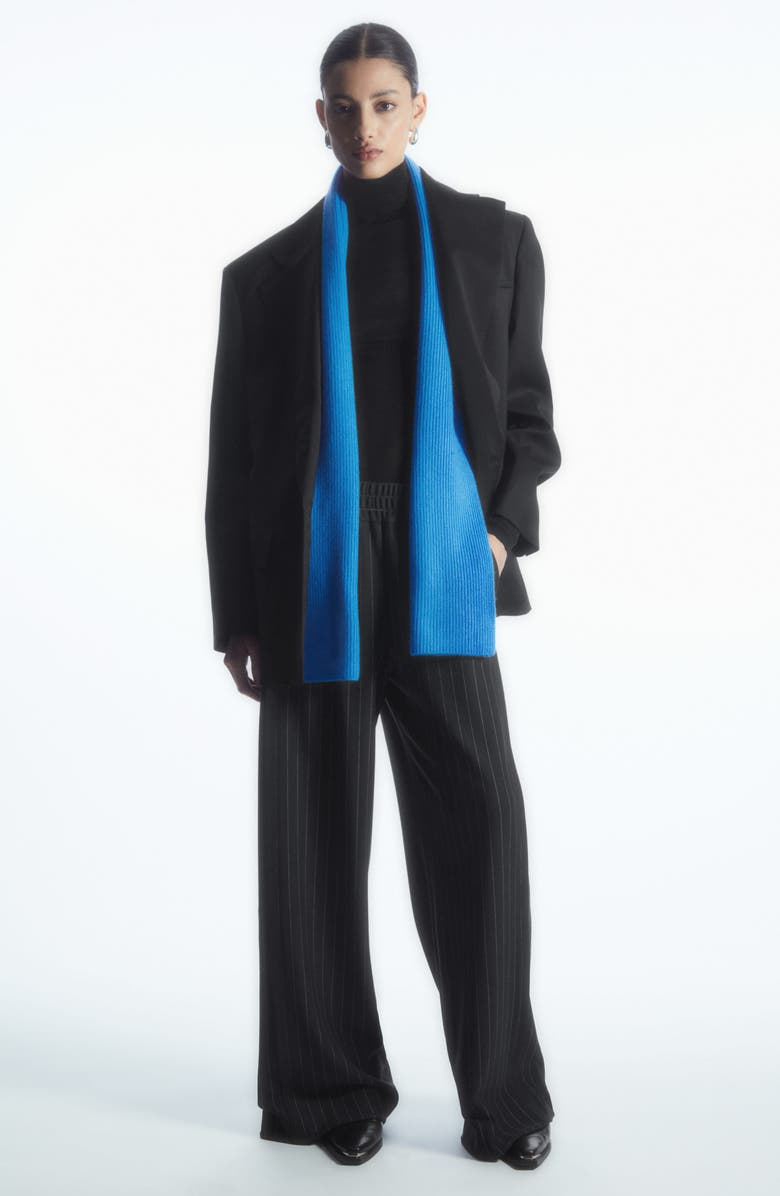 COS Wool & Cashmere Scarf, Alternate, color,