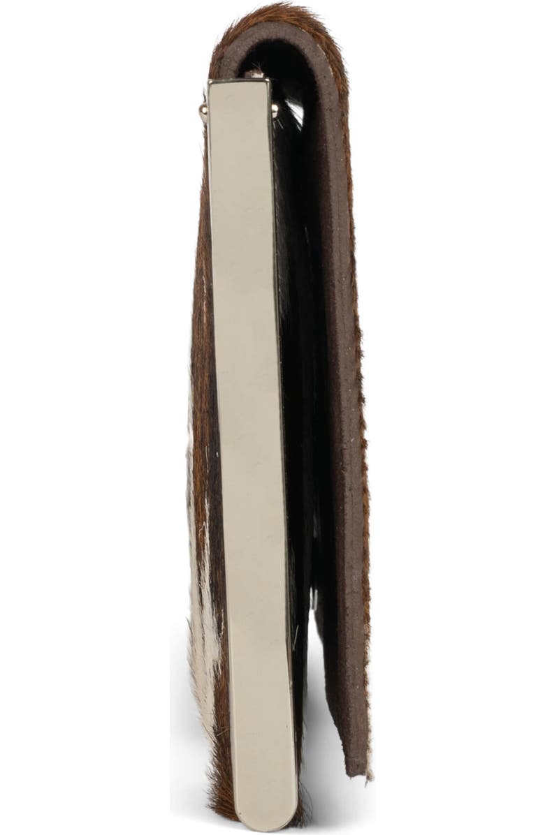 Jeffrey Campbell Genuine Calf Hair Clutch, Alternate, color, Tan White Cow Silver