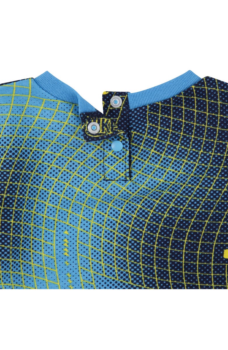 Nike Club Swoosh Romper, Alternate, color, Baltic Blue