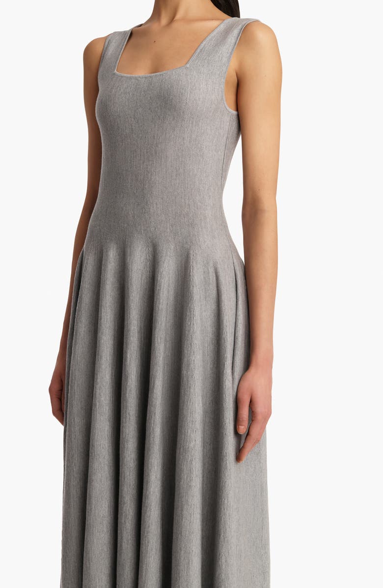 Khaite Jodie Square Neck Knit Dress, Alternate, color,