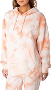 Roxy Maile Tie Dye Cotton Blend Hoodie