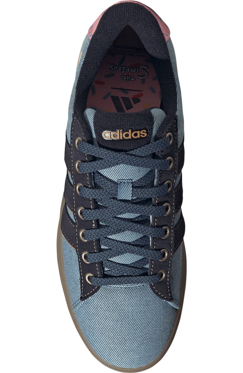 adidas x Simpsons Grand Court Sneaker, Alternate, color, Non-Dyed/ Legend Ink/ Mesa