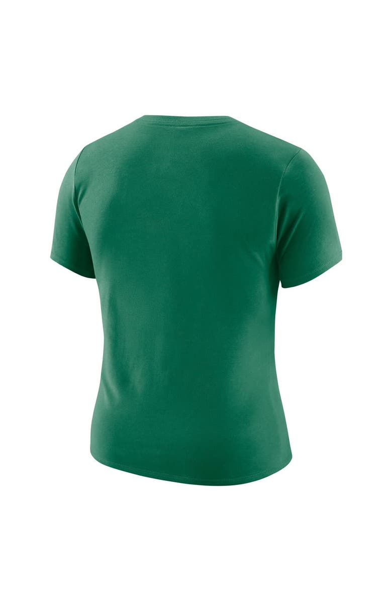 Nike Women's Nike Kelly Green Boston Celtics Courtside Modest Cropped Tri-Blend T-Shirt, Alternate, color, Kelly Green