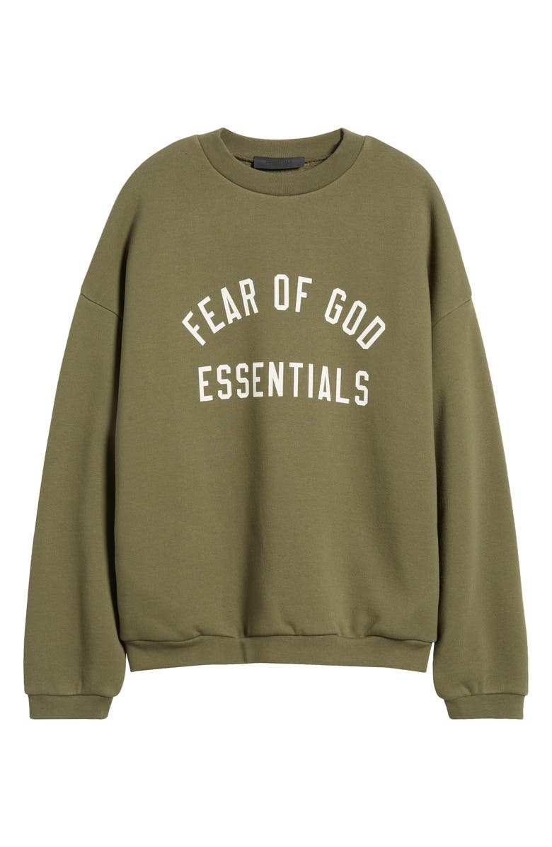 Fear of God Essentials Gender Inclusive Logo Sweatshirt, Alternate, color, 